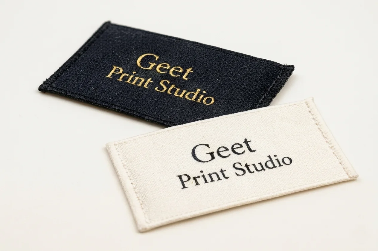 Woven label sample